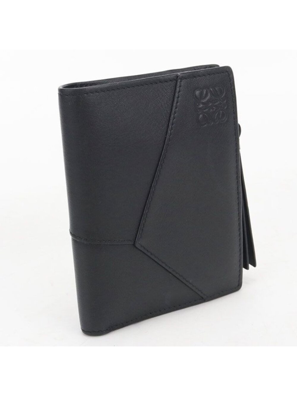 Loewe Slim Compact Wallet Puzzle Bifold Calfskin